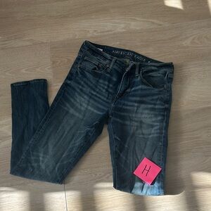American Eagle Outfitters Men's Deep Indigo Skinny Jeans